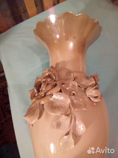 Ваза СССР в идеале.Ручна роспись,лепнина,советская