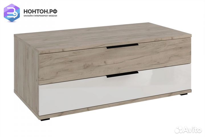 Тв-Тумба с 2-мя ящиками Альянс дуб крафт / белый г
