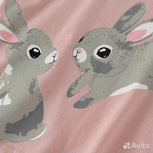 Костюм для девочки с зайчиками