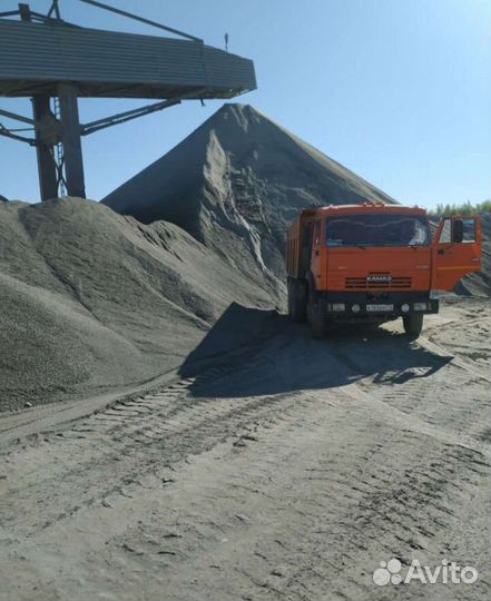 Щебень,дресва, песок, отсев,щпс,дресьва 3-15тонн