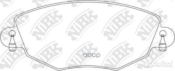 Колодки тормозные дисковые PN0159 NiBK
