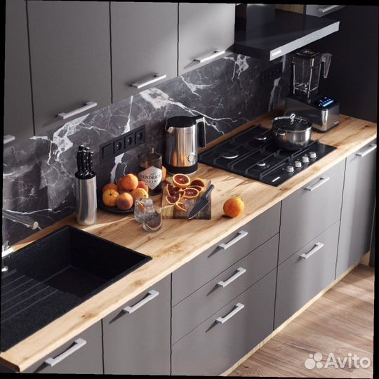 Кухонный гарнитур прямой модульный новый