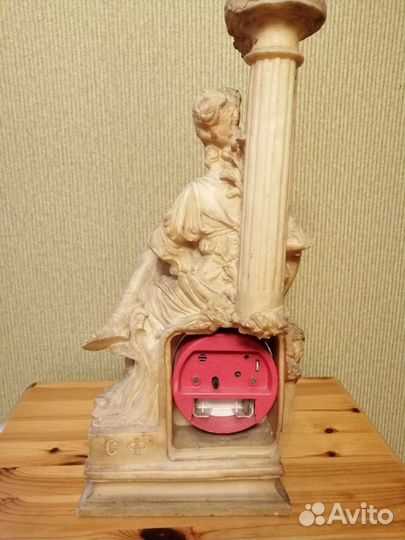 Советские каминные часы из колкого пластика