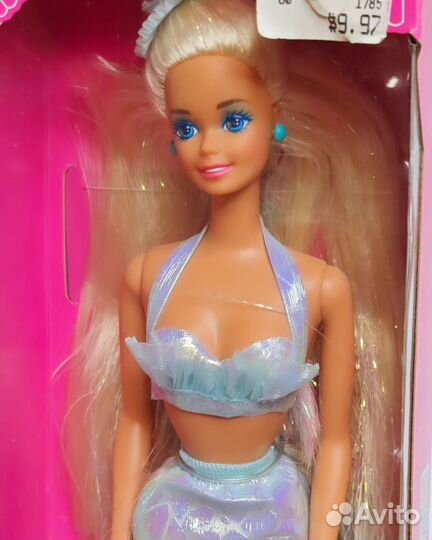 Mermaid Barbie Blonde Light Blue