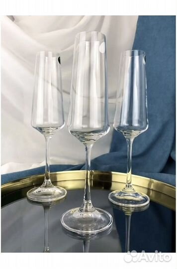 Бокалы для шампанского bohemia crystal