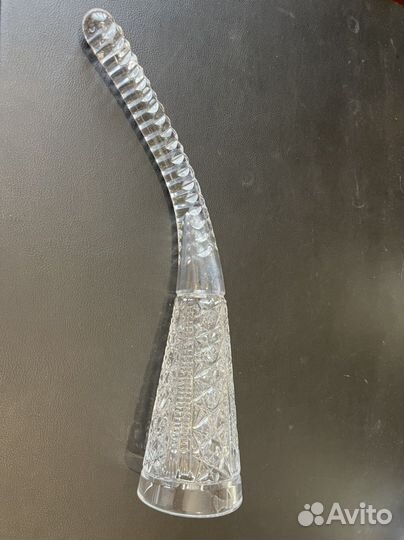 Рог изобилия цветное гутное стекло СССР