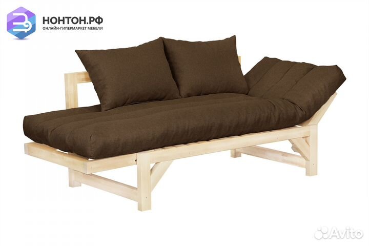 Диван кушетка Амбер-2 темно-коричневый