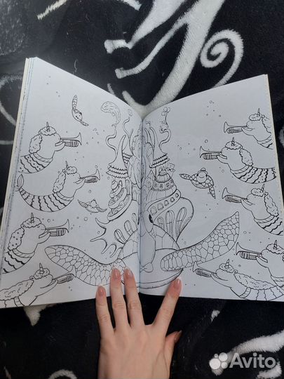 Раскраска антистресс единороги