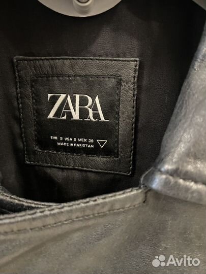 Куртка кожаная (натуральная) Zara