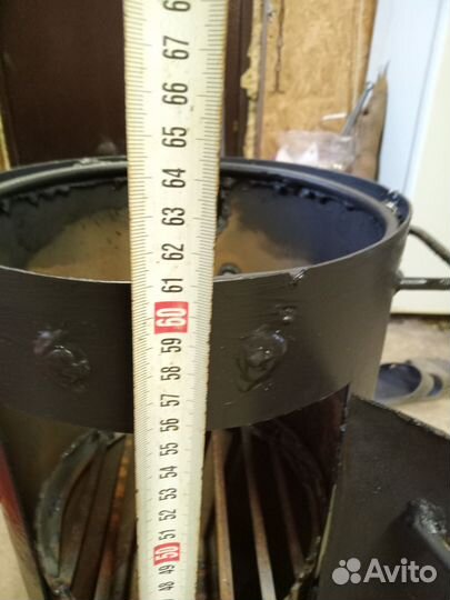 Печь для казана с трубой