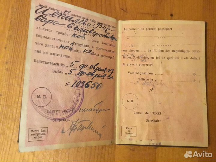 Вид на жительство в Туве (тнр, СССР)