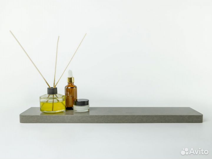 Полочка подвесная прямая из камня ванную комнату