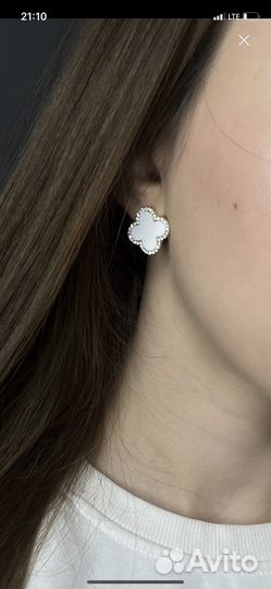 Серьги van cleef