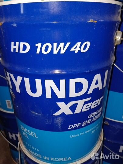 Hyundai xteer hd 10w40 CI-4 20л