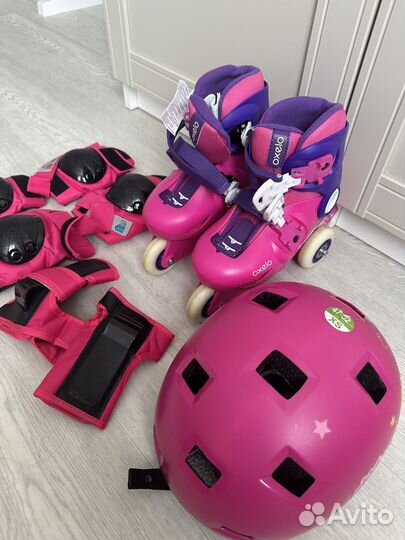 Детские ролики и защита oxelo новые