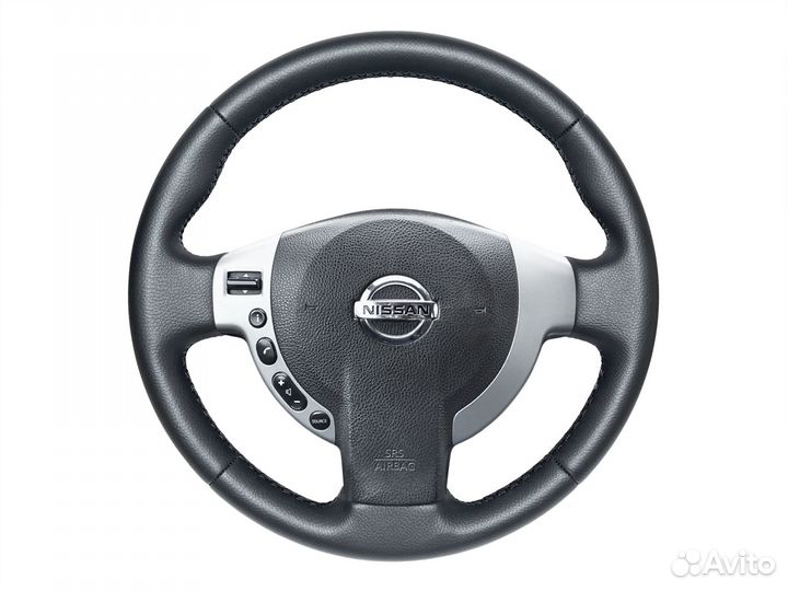 Оплетка на руль Nissan Qashqai J10 кож. руль