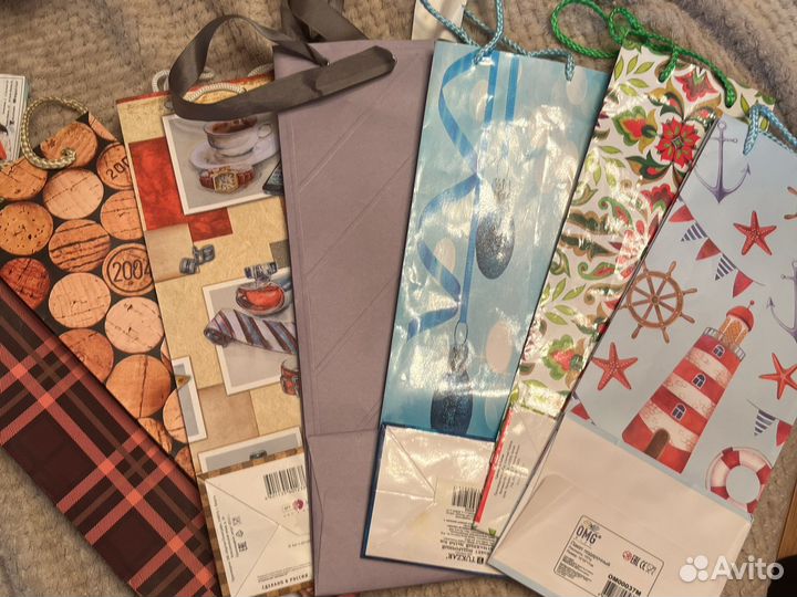 Пакет подарочный для бутылки