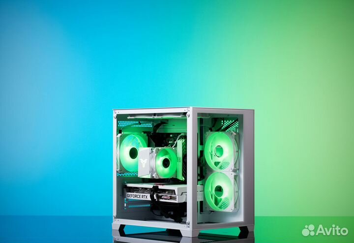 Игровой пк paladin79 RTX 3050 8GB NEW Ryzen 5 5500 Evesky AquaBox O11 Dynamic Evo argb white