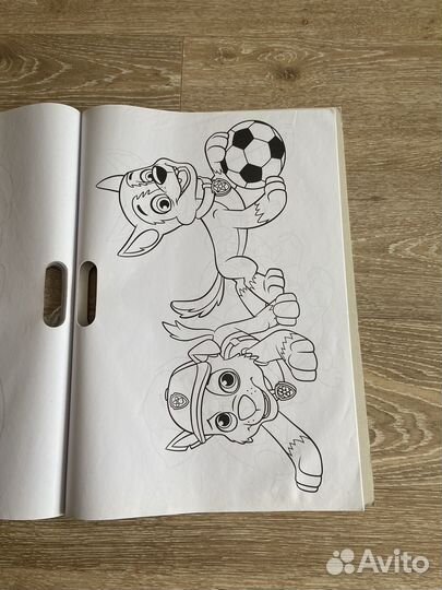 Раскраска большая щенячий патруль