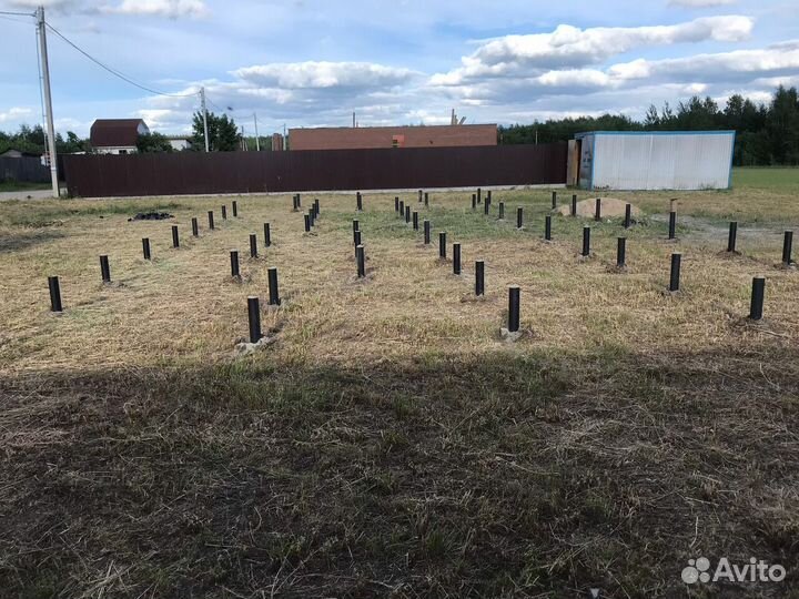 Винтовые сваи под ключ установка.Фундамент под клю