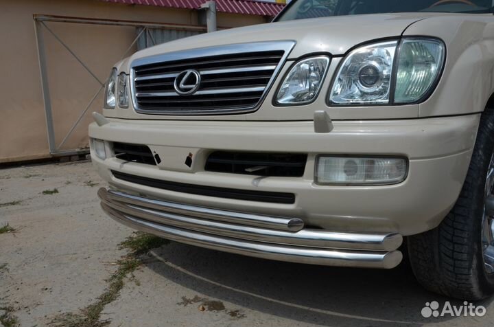Защита переднего бампера Lexus LX 470 1998-2007