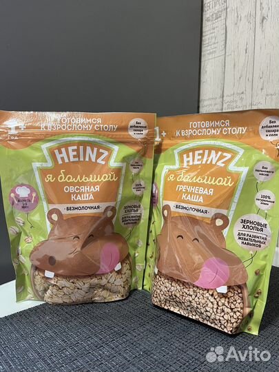 Каши heinz безмолочные (овсяная и гречневая)