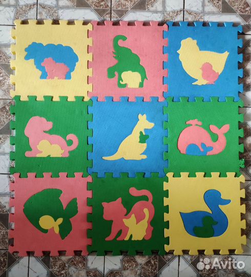 Коврики-пазлы 36х36 см