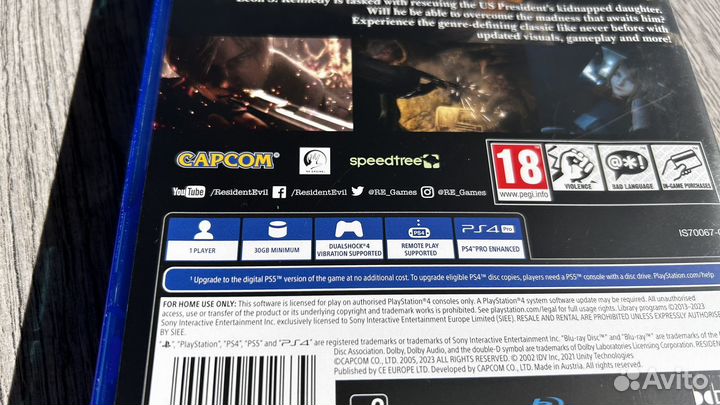 Resident evil 4 remake ps4 диск