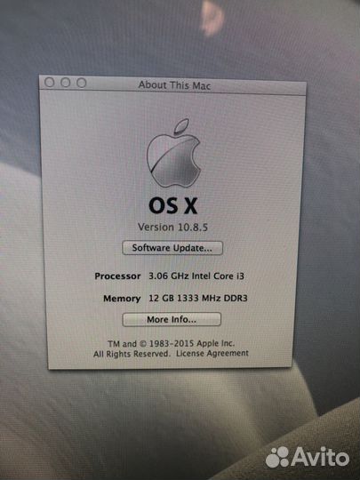 Apple iMac 21,5 Intel Core i3 12 GB DDR 500 GB HD