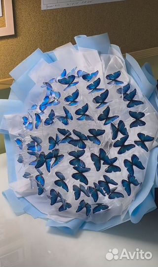 Готовый букет из бабочек