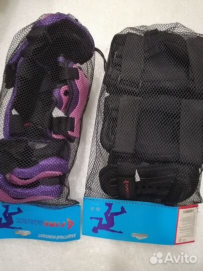 Защитный комплект наколенники, налокотники новый