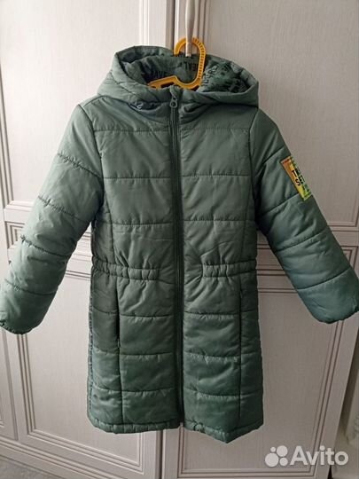 Куртка пальто демисезонная для девочки 116р
