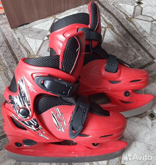 Коньки детские раздвижные 30-33 размер