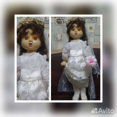 Кукла - невеста СССР большая, 60 см, редкая