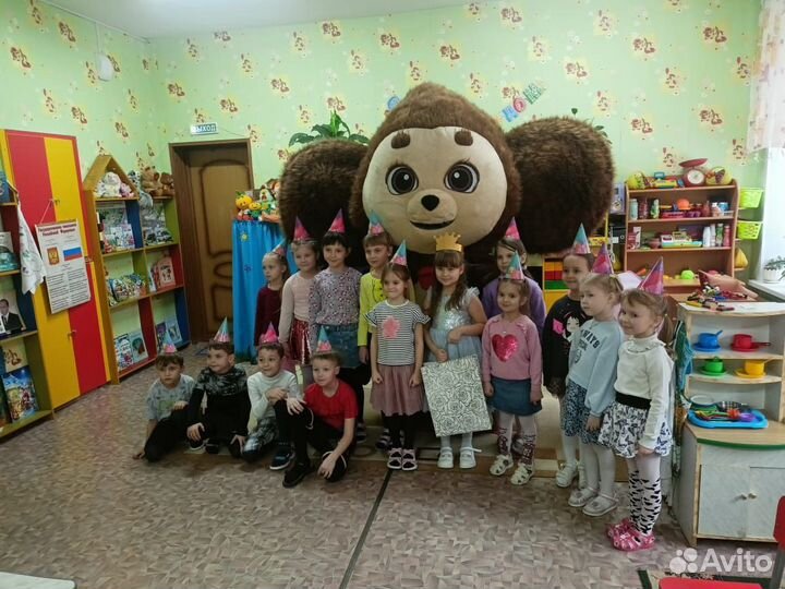 Ростовая кукла Чебурашка поздравление аниматор