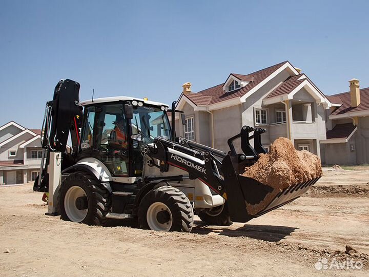 Экскаватор-погрузчик, погрузчик