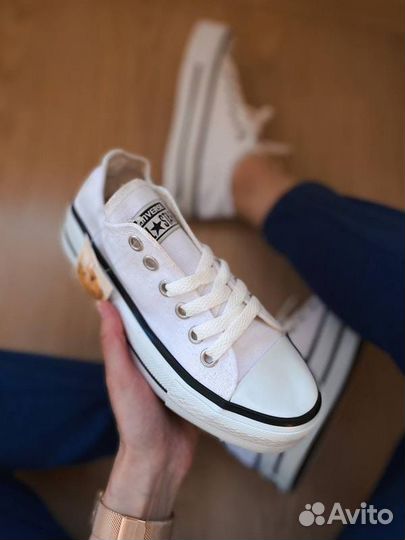 Кеды Converse All Star Platform Low “White”