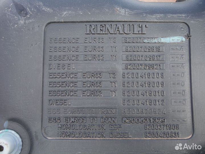 Бак топливный Renault Logan 2006