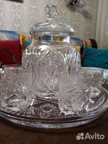 Старинный Хрустальный набор (сервиз)