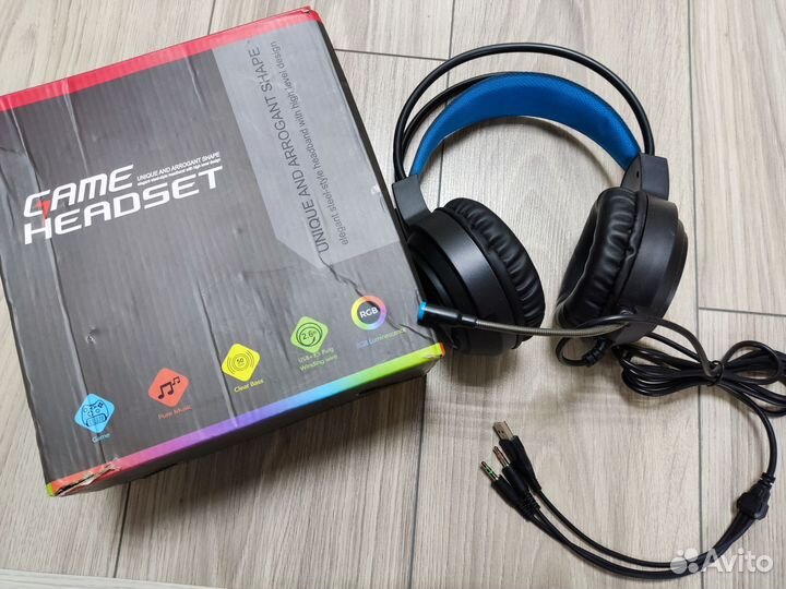 Наушники игровые с микрофоном