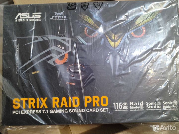 Новая звуковая карта Asus strix raid pro