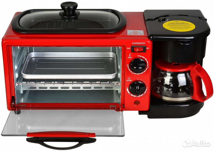 Кофеварка+гриль+духовка