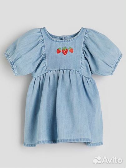 Летнее платье для девочки hm 68, 74, 86