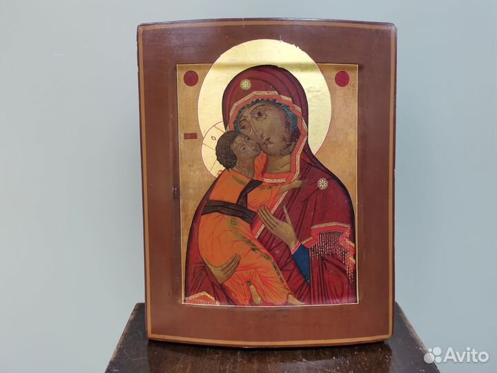 Икона Владимирская пресвятая богородица 19 век