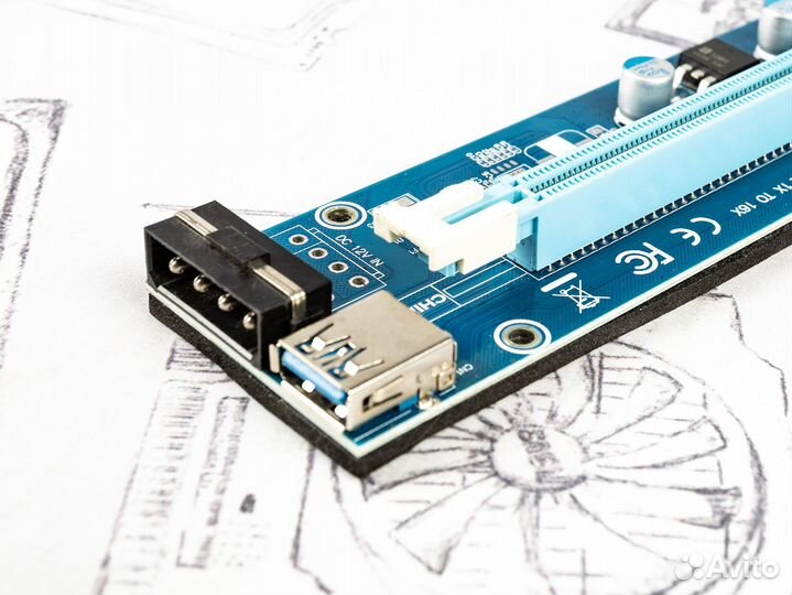 Райзеры для видеокарты PCE164P-N03 VER 0006S