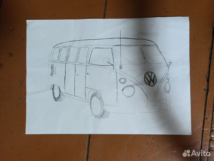 Volkswagen Type 2 рисунок