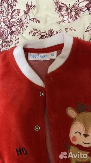 Комбинезон новогодний 9-12 мес