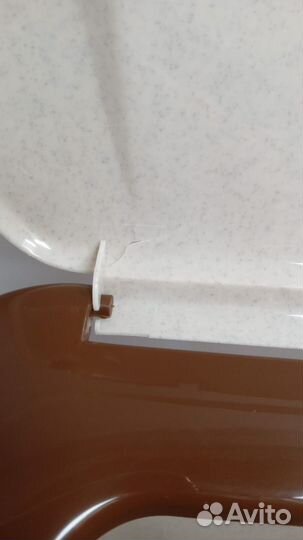 Ведро-туалет пластик, 24 л, с крышкой, бежевый мра