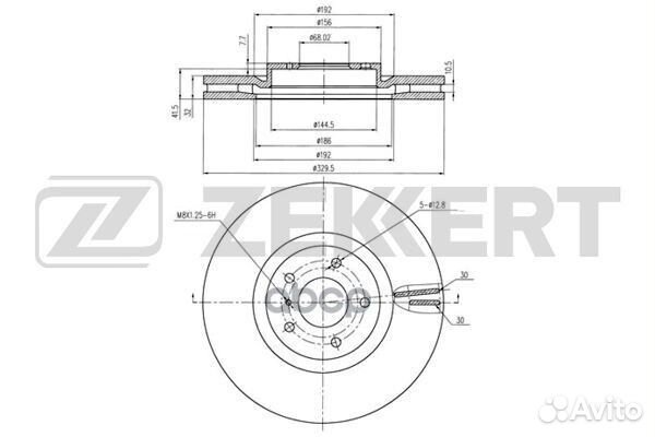 Диск торм. перед. Infinity EX 35 EX 37 08- bs