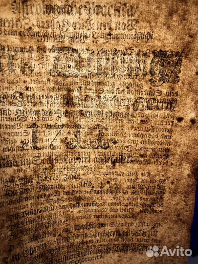 Немецкая астрология 1711 год. Бумага Верже